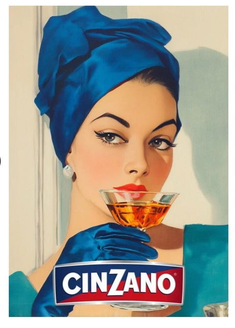 Cinzano Vintage Woman | Art & Canvas Print