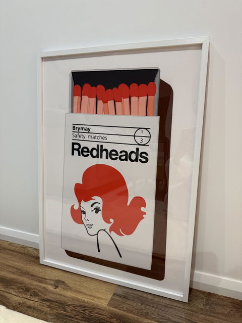 Redheads Matchbox Poster 1971 | Art & Canvas Print