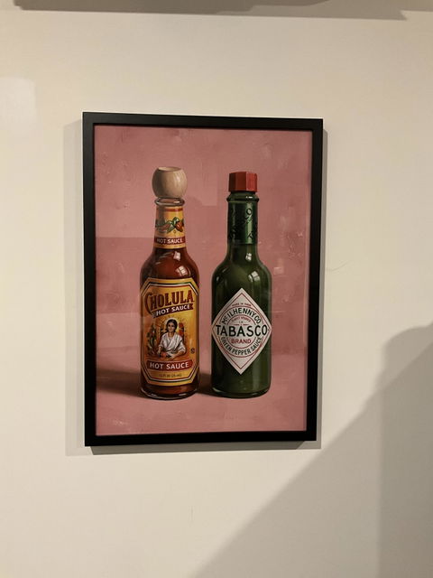 Hot Sauces Illustration Painting Sketch | Art & Canvas Print