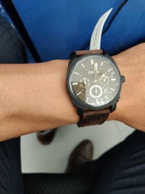 Fossil Machine Chronograph Brown Dial Men's Watch, Formal & Casual Look- FS4656