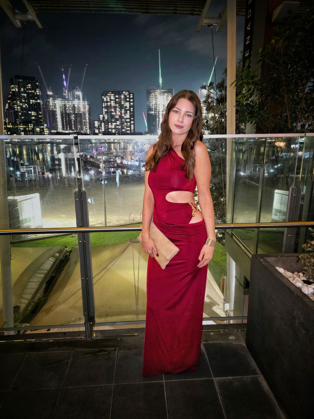 Kalima One-Shoulder Maxi Dress