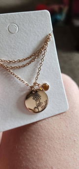 Birth Flower Necklace