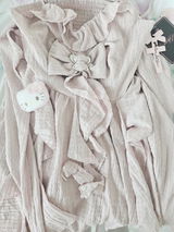 Crazy Girl Endless Summer Black Pink Cream Purple Dress Cardigan Shrug Two Piece Set