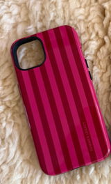 Berry Stripe iPhone Case