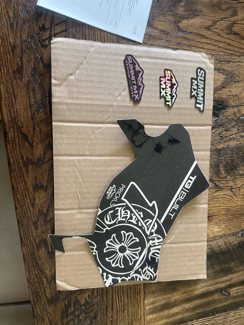 Chrome Hearts Number Plate Decal | Motocutz, ODI, Ultra Bee