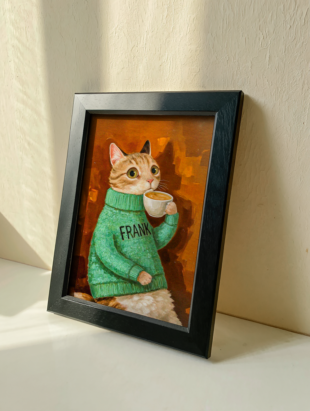 Custom Pet Portraits - Poster/Canvas/Oil Painting - Framed/Rolled