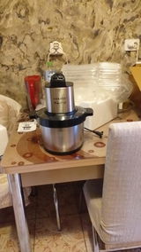 Tocator Electric Universal - Bol 6L Inox, 1500W, 4 Lame, Carne si Legume