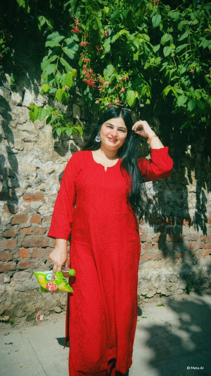 Rayon Cotton Chikankari Kurta With Palazzo