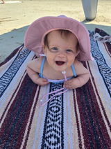 SwimZip Kid's Wide Brim Sun Hat - UPF 50+ Sun Protection - Orange