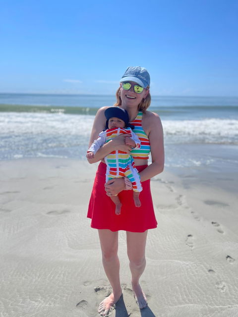 Sunsuit - Long Sleeve Romper Swimsuit | "Rainbow"
