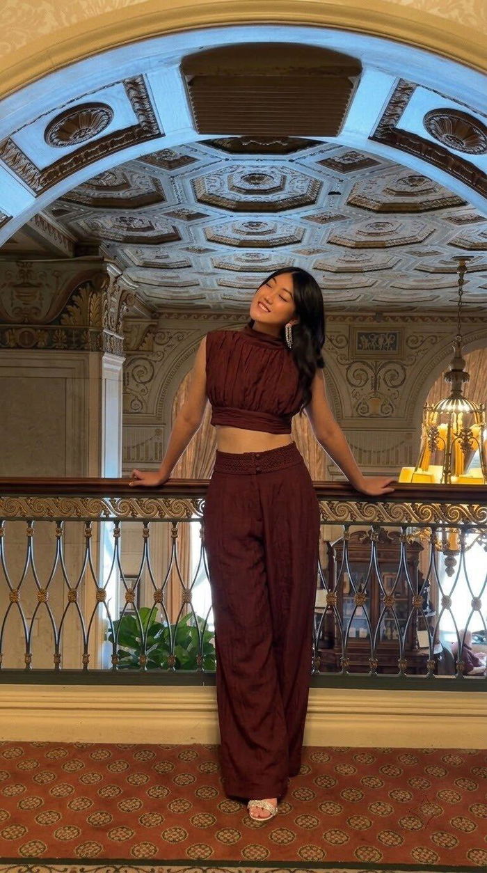 Ruchi Anand wearing Bordeaux Luxe Co-Ord Set