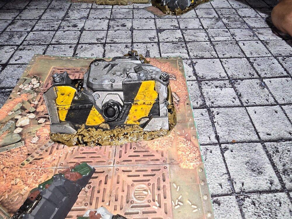 Destroyed Grimdark Tanks
