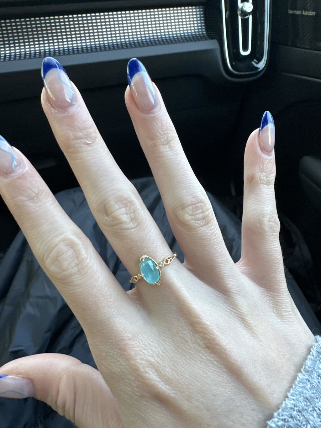 Review photo by Emily Bordeau for Gold Vermeil Marissa Ring