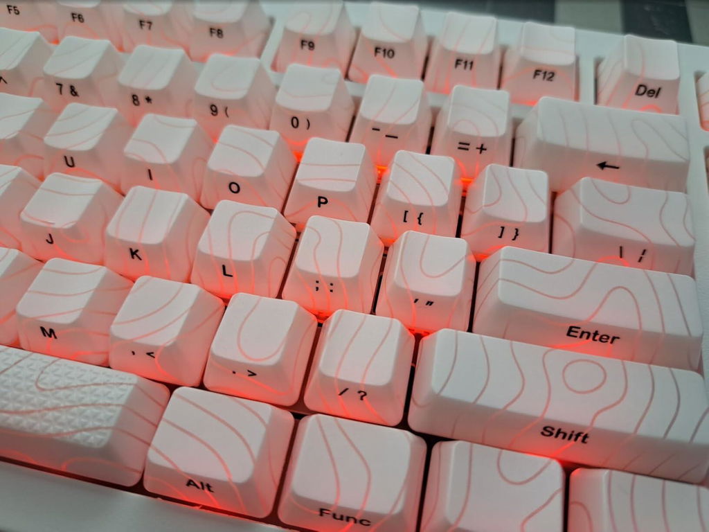 TopoGlow Keycaps