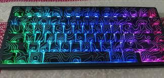 TopoGlow Keycaps