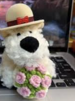 Rose Westie Dog Ring Box