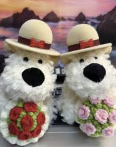 Rose Westie Dog Ring Box
