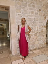 59. Abito in satin con spacchi e scollatura vogatore sul retro - Preordina