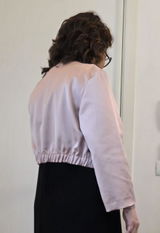 Giacchino bomber corto in raso