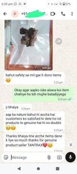 Whatsapp Customer review photo