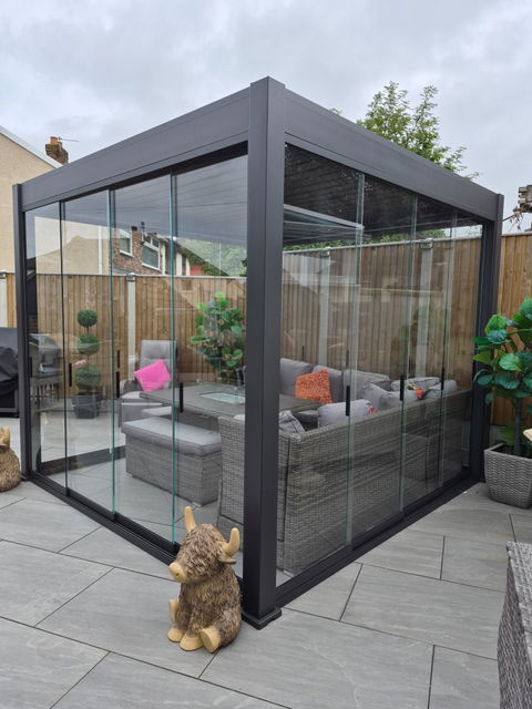 O.C Weatherking 3M Side Sliding Glass Panel