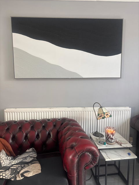 HK 86196 Picture Grey Wood Frame - 153 x 83cm