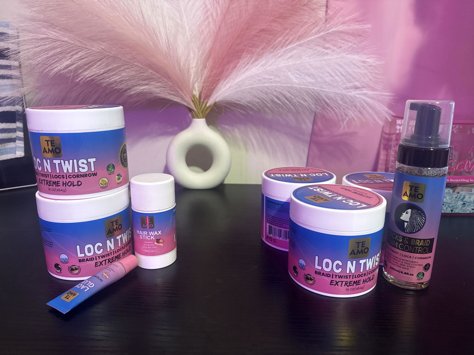 Braiding Gel | Loc N Twist - Extreme Hold 16 oz by Te Amo – TE AMO