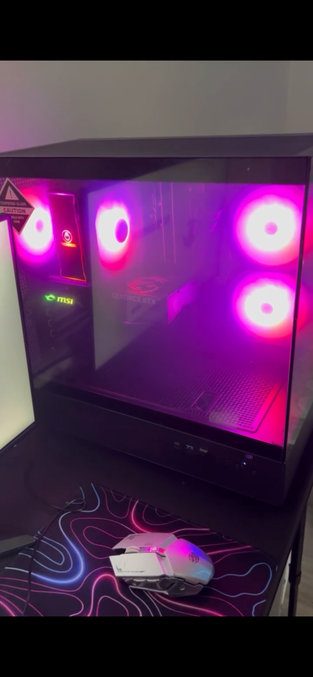 TECHNOID Glass Gaming Pc (RTX 5060 - Ryzen 7 - 32 GB RAM - 1TB SSD - WIN 11 H - Wifi - 3 Years Warranty - Black)