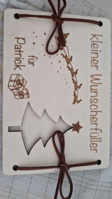 Kleiner Weihnachts- Wunscherfüller personalisiert