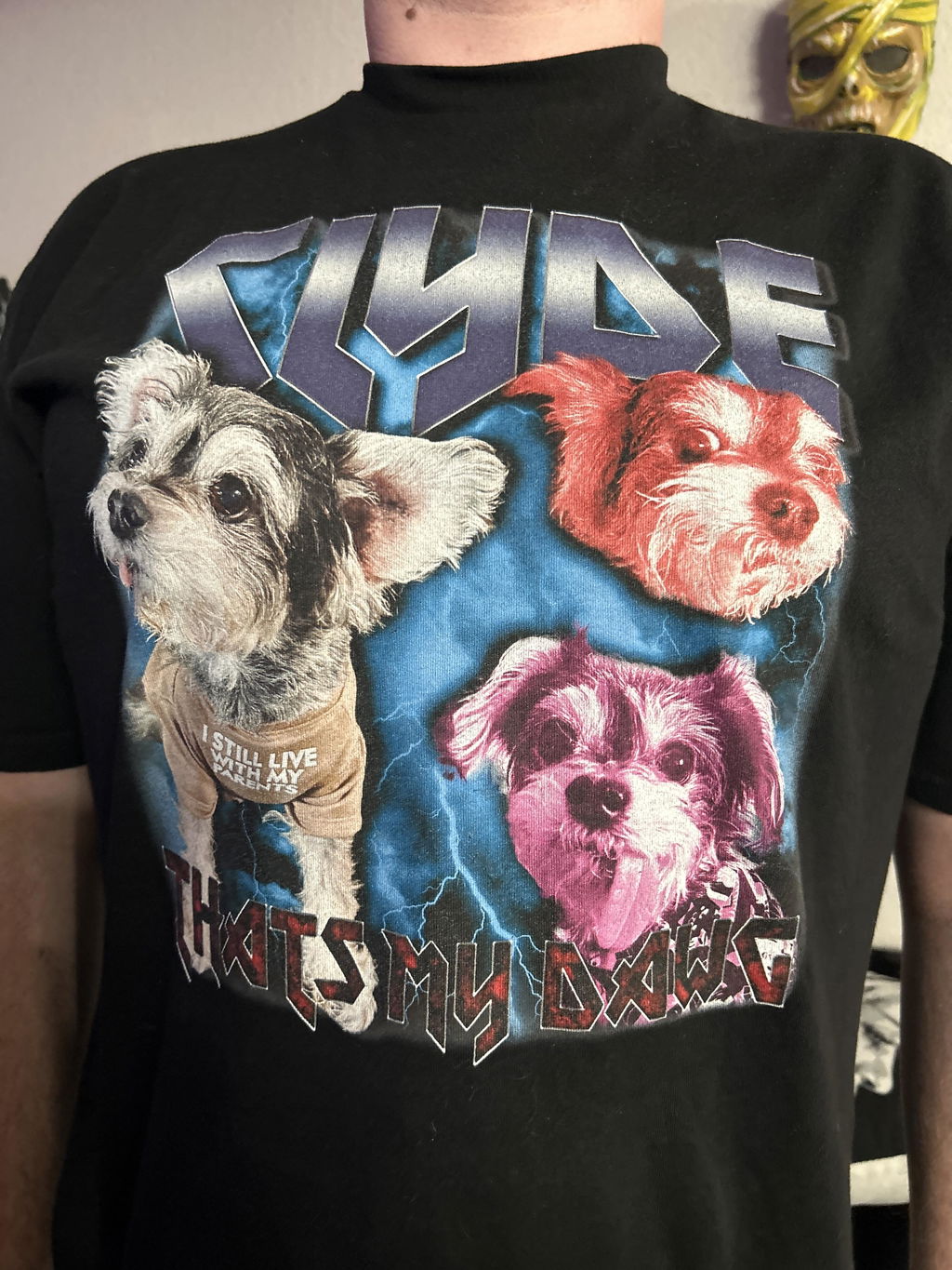 Custom Heavy Metal T-Shirt – Upload Any Pet, Friend, or Other Favorite Picture
