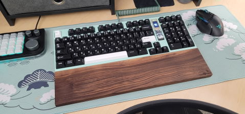 Black Walnut Hardwood Keyboard Wrist Rest