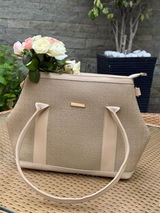 Beige Canvas Bag