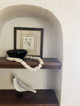 White Bone Beads (Faceted)
