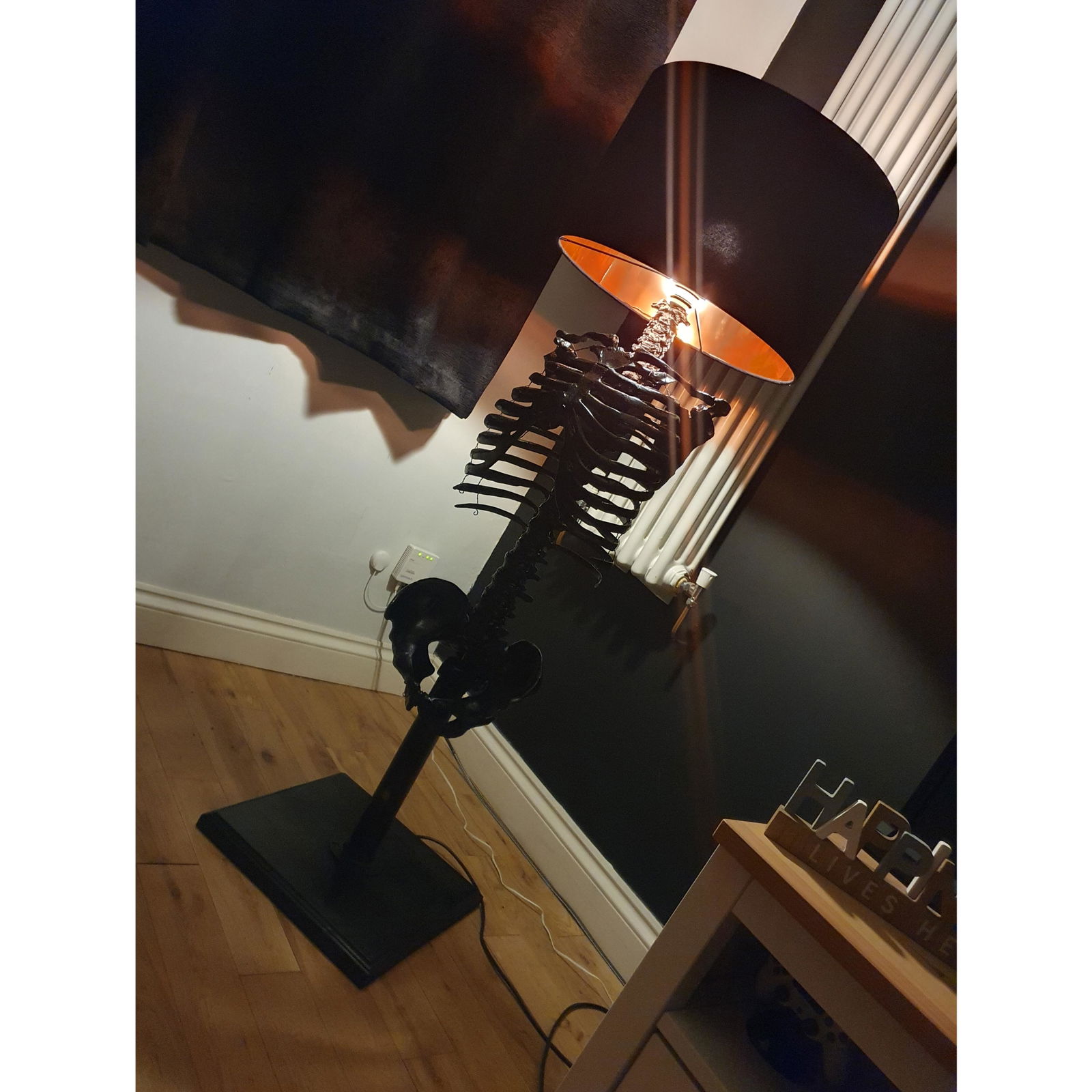 The Black Skeleton Floor Lamp by The Blackened Teeth – The