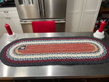 TR-015 Flag Oval Table Runner