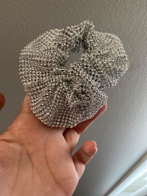 Metallic Hair Scrunchie