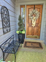 Wrought Iron Garden Two Seater Bench