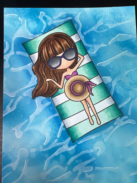 Water Pattern Stencil