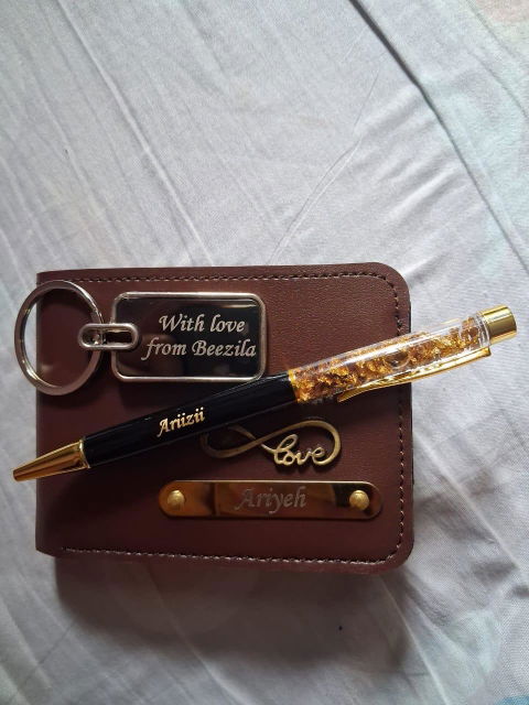 Men's Wallet Combo - Wallet + Keychain + Pen