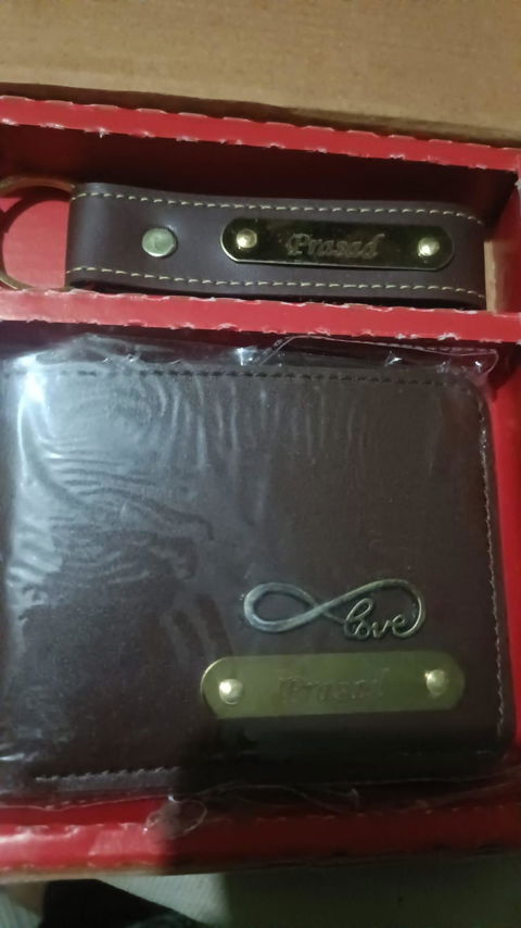 Personalized Wallet & Keychain Gift Set