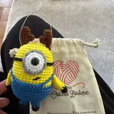Crochet Christmas Decoration, Crochet Home Decor, minion Christmas crochet