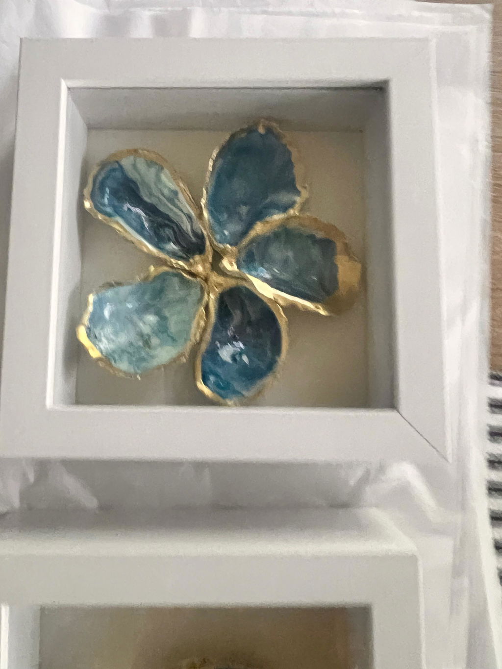 6" x 6” White MDF Wood Shadow Box Frame