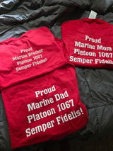 1st Btn Choose Company & Personalized Back (T-Shirt)