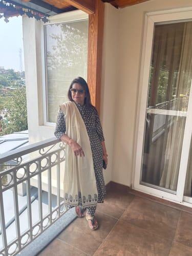 "Kajal" Hand Block Printed Cotton Co-ord Set-2pc