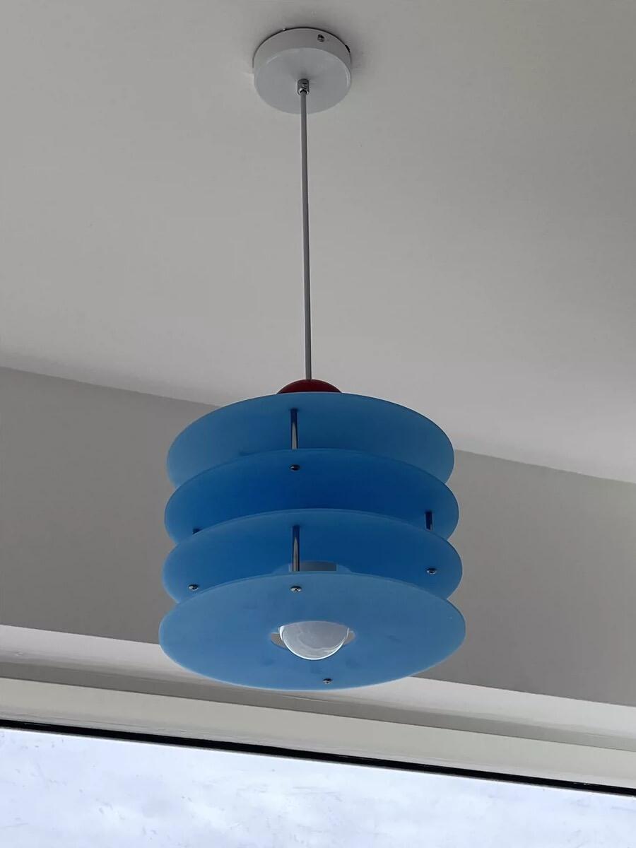 Colorful Acrylic Chandelier, customer photo
