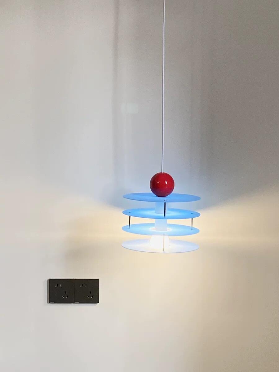 Colorful Acrylic Chandelier, customer photo