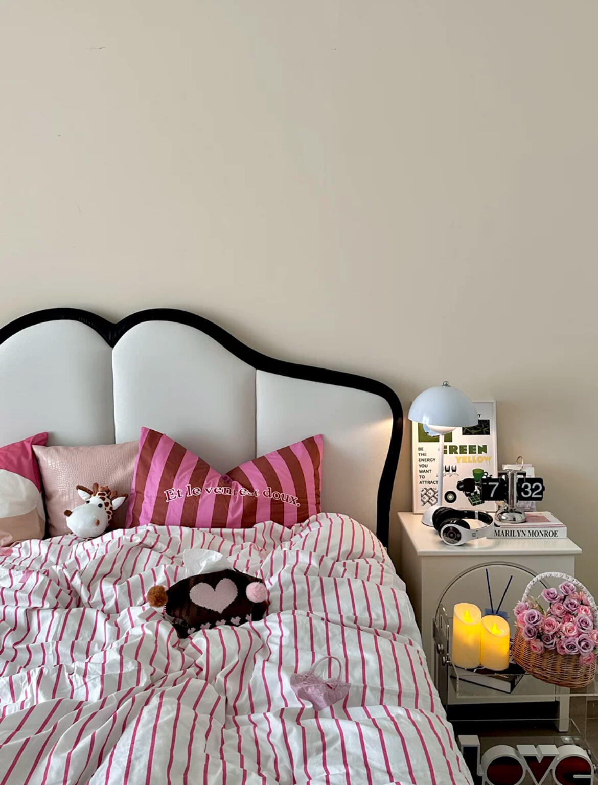 Rose Girl Bedding Set, customer photo