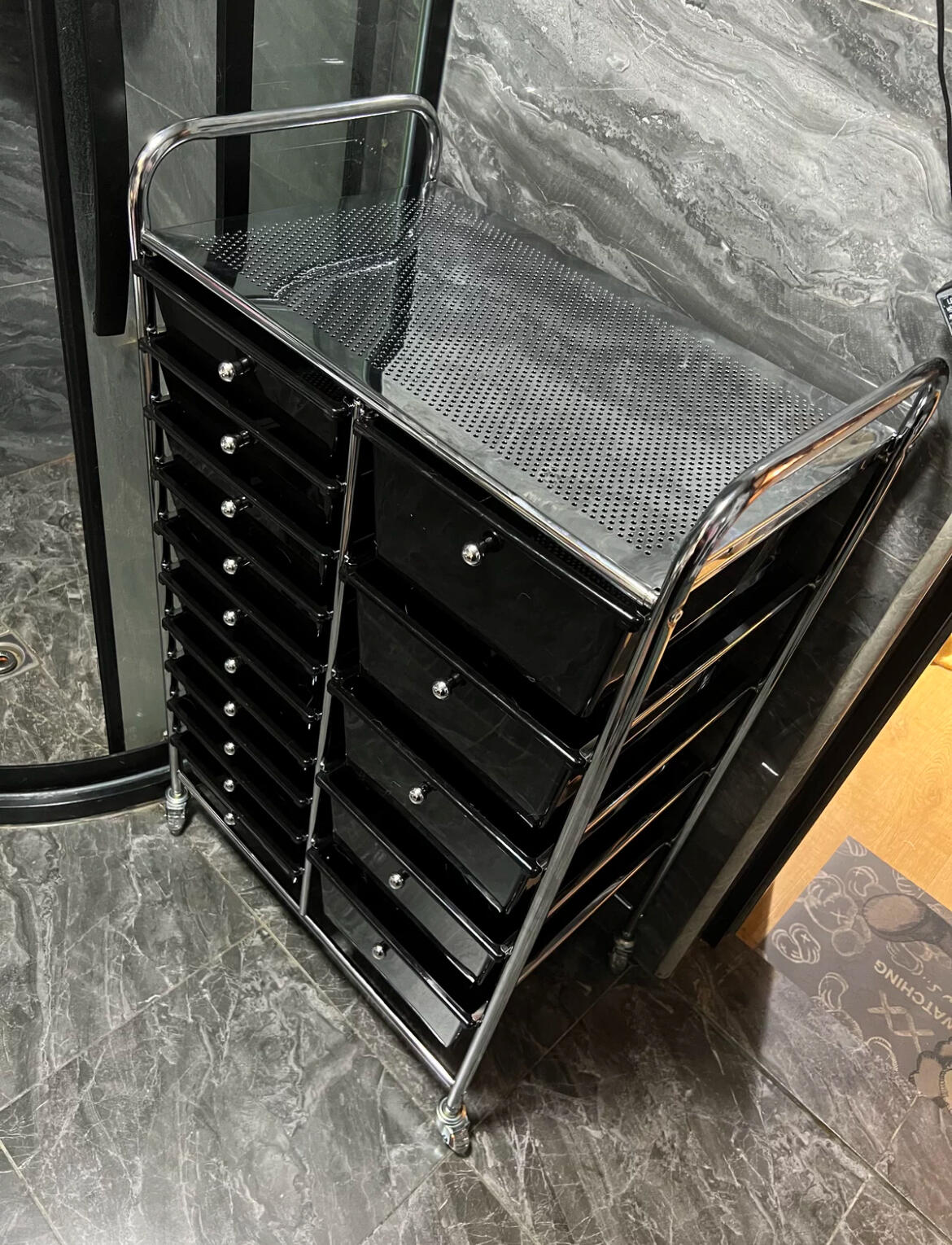 15-Drawer Rolling Storage Cart, customer photo