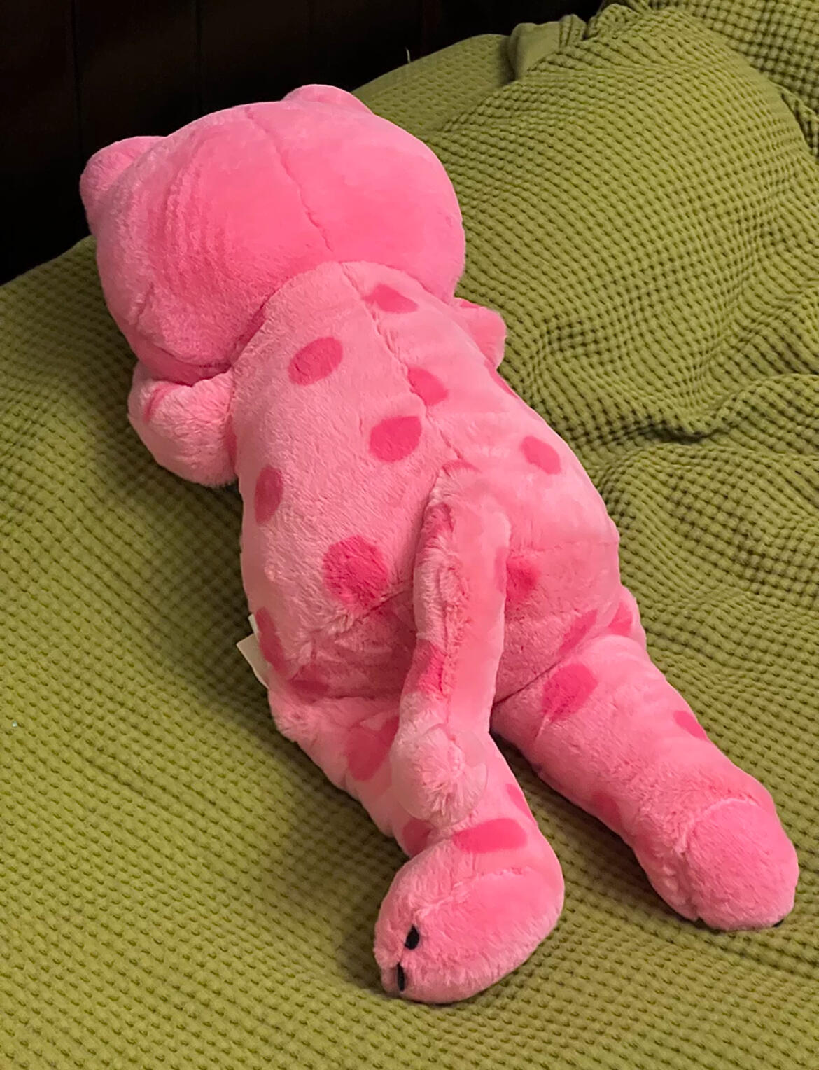 Big Pink Polka Dot Cat, customer photo