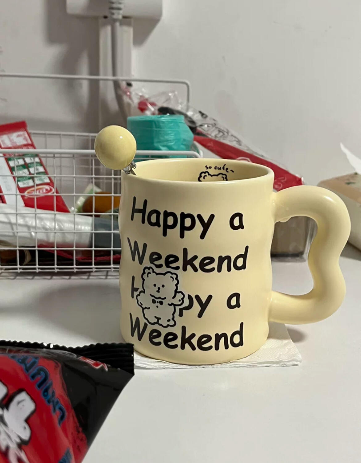 Cute Bear Mug, customer photo